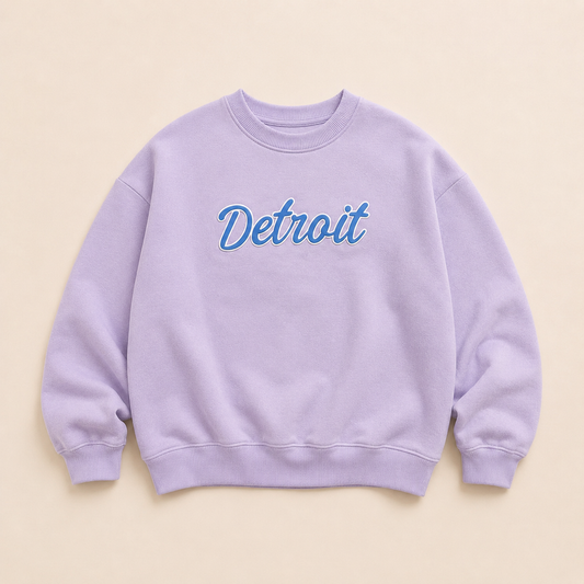 Detroit Adult Crewneck | Lilac