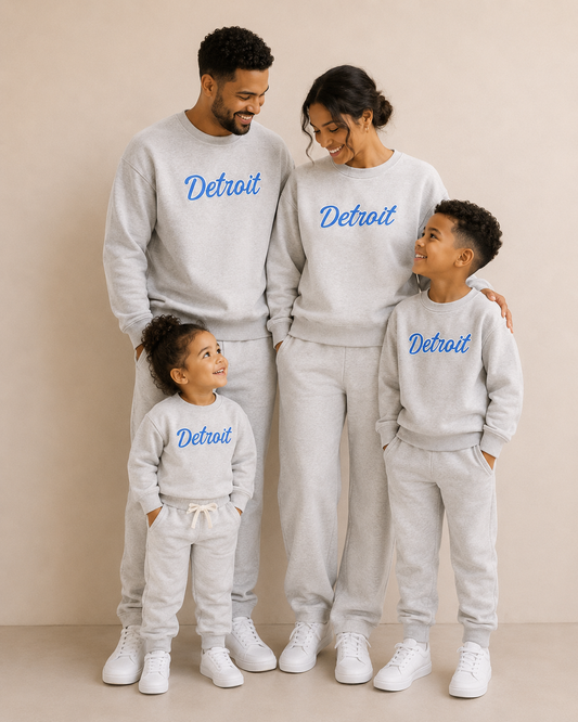 Detroit Adult Crewneck | Cloud Grey