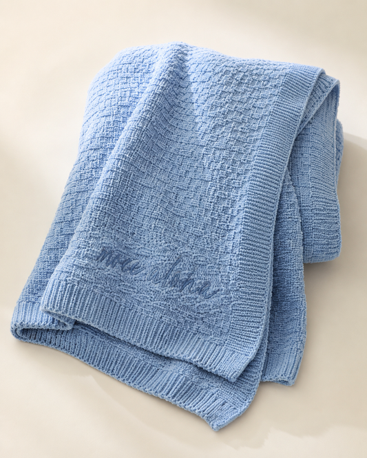 Mini Piko Chenille Baby Blanket | 30” x 40”