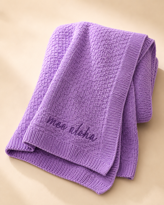 Mini Piko Chenille Baby Blanket | 30” x 40”